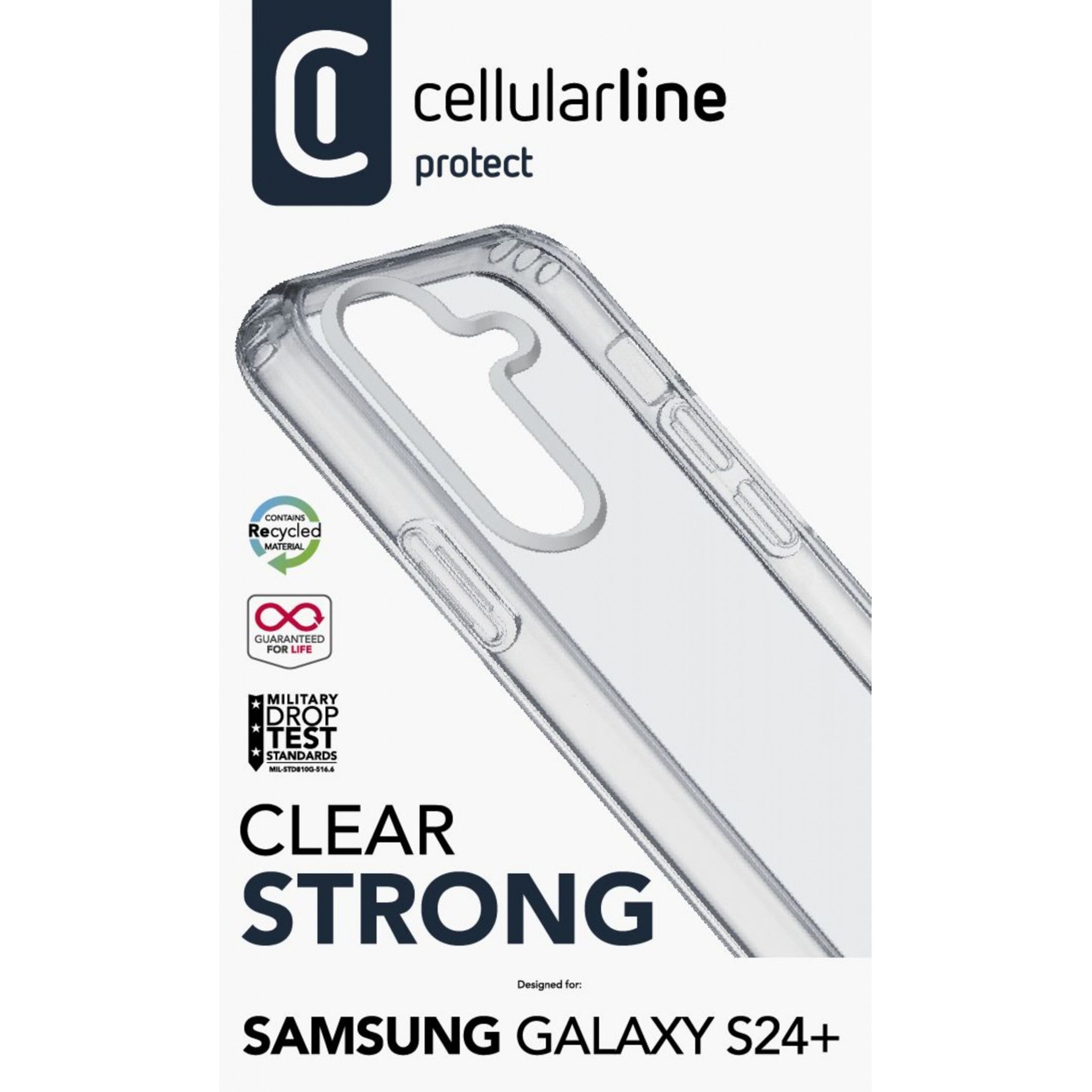 Aksesorë për telefon Cellularline Clear Strong Case për Samsung Galaxy S24+ Transparent - Figura 2