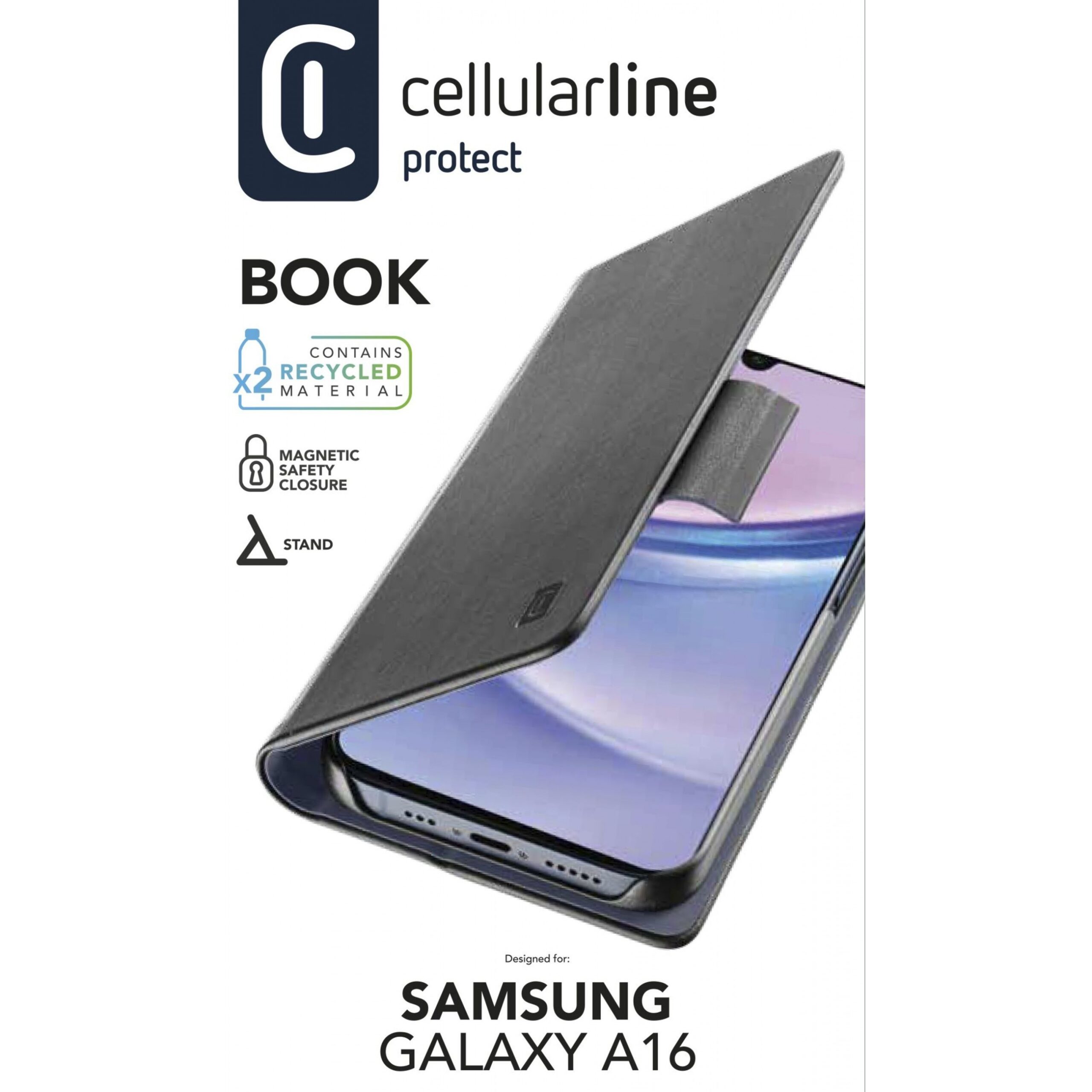 Aksesorë për telefon Cellularline / Book Case / Samsung Galaxy A16 5G & 4G - Zezë - Figura 3