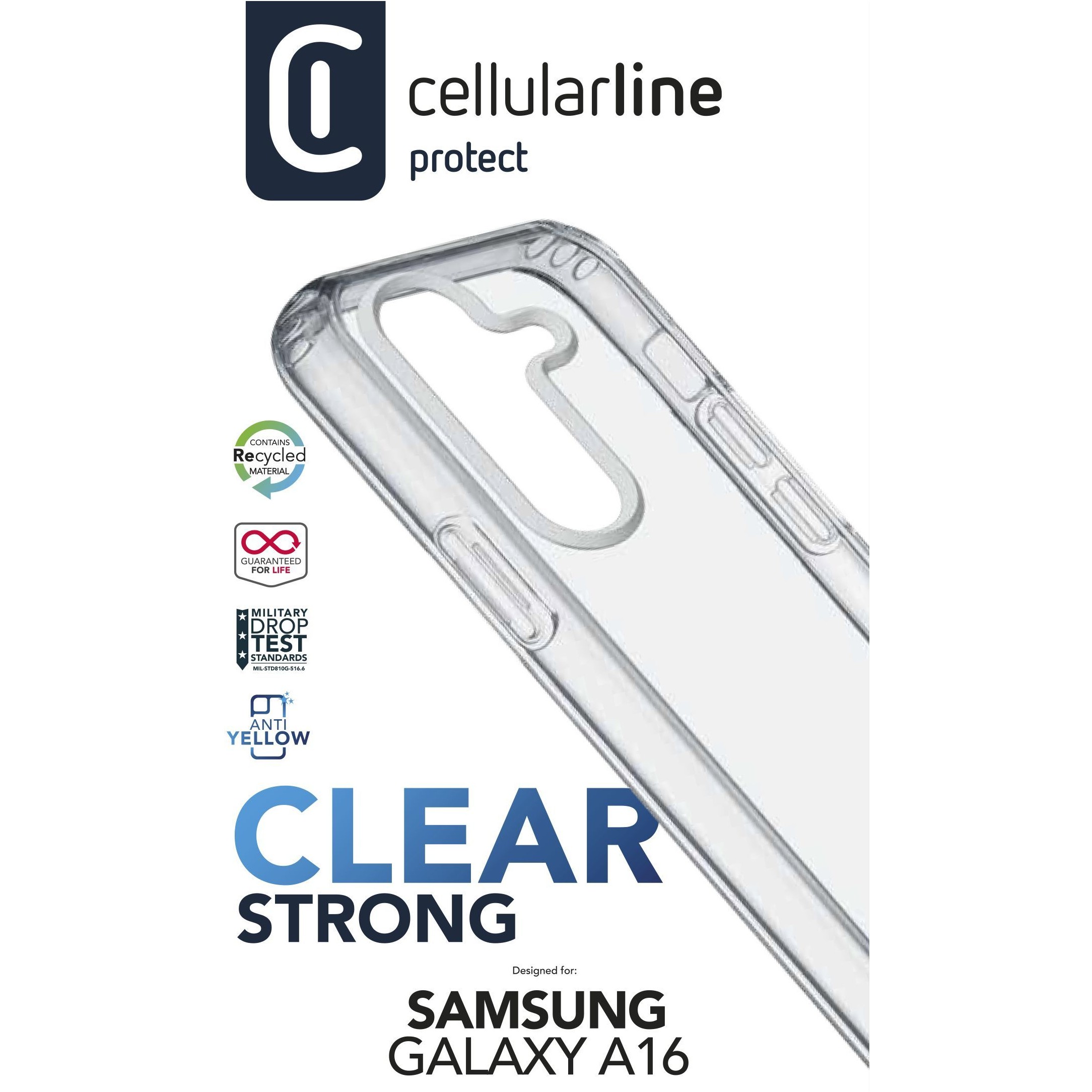 Aksesorë për telefon Cellularline / Strong Case / Samsung Galaxy A16 5G & 4G - Transparente - Figura 2