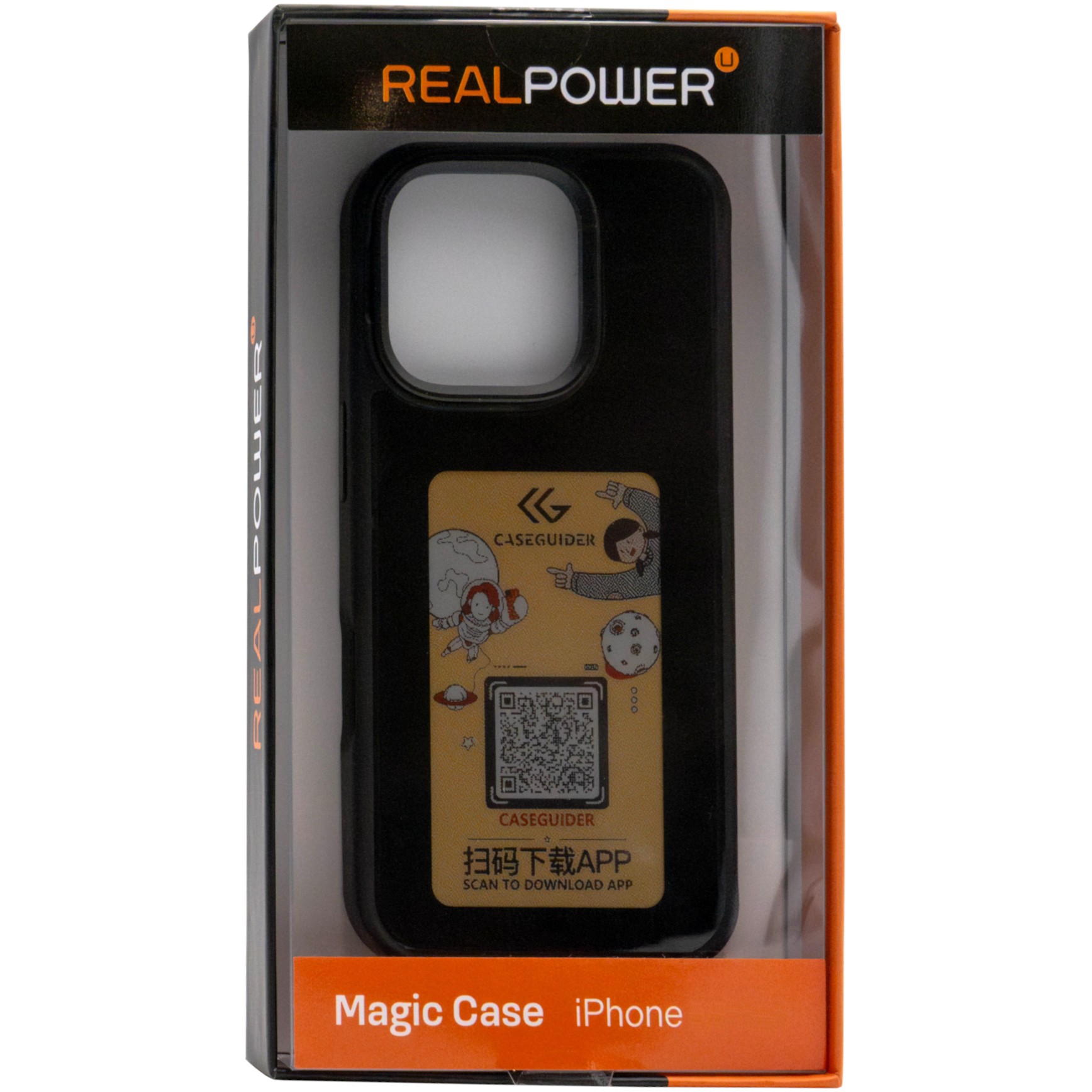 Aksesorë për telefon REALPOWER / Magic Case / iPhone 16 / Color Display / MagSafe - Zezë - Figura 2