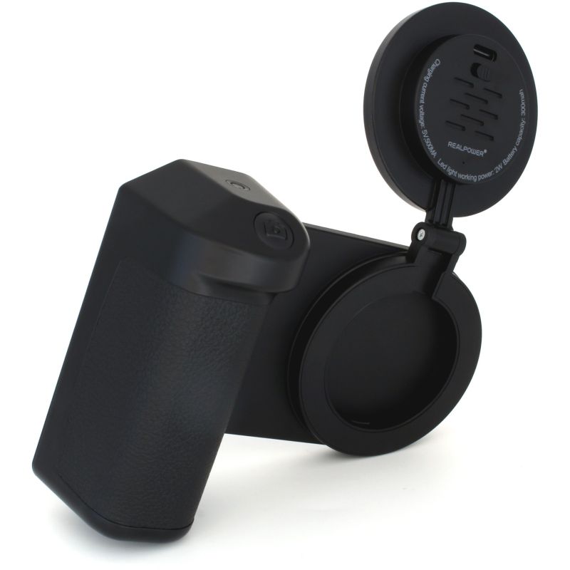 Powerbank RealPower / MagFree Selfie Holder / with 4,800 mAh Battery - Selfie Light - Figura 3