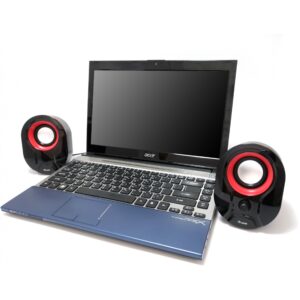 Altoparlantë Equip Compact USB-Powered Stereo Speakers For Laptop/PC – Zezë / Kuqe 8