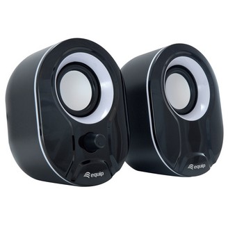 Altoparlantë Equip Compact USB-Powered Stereo Speakers For Laptop/PC - Zezë / Bardhë