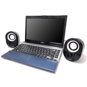 Altoparlantë Equip Compact USB-Powered Stereo Speakers For Laptop/PC - Zezë / Bardhë - Figura 4