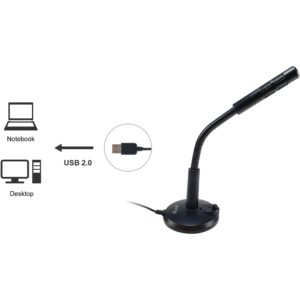 Mikrofon Equip USB Table Microphone  / Adjustable Tilt, Plug & Play Design - Zezë
