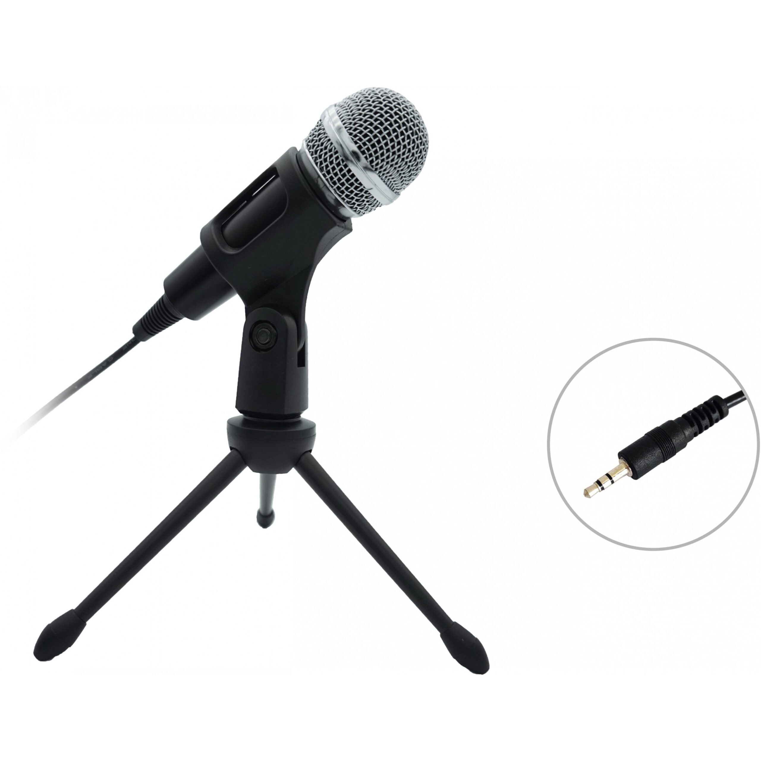 MikrofonEquip Mini Table Microphone / Adjustable Tilt, 3.5mm Audio Jack - Zezë - Figura 2