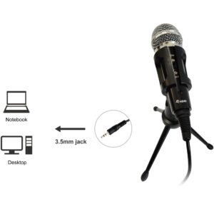 MikrofonEquip Mini Table Microphone / Adjustable Tilt, 3.5mm Audio Jack - Zezë