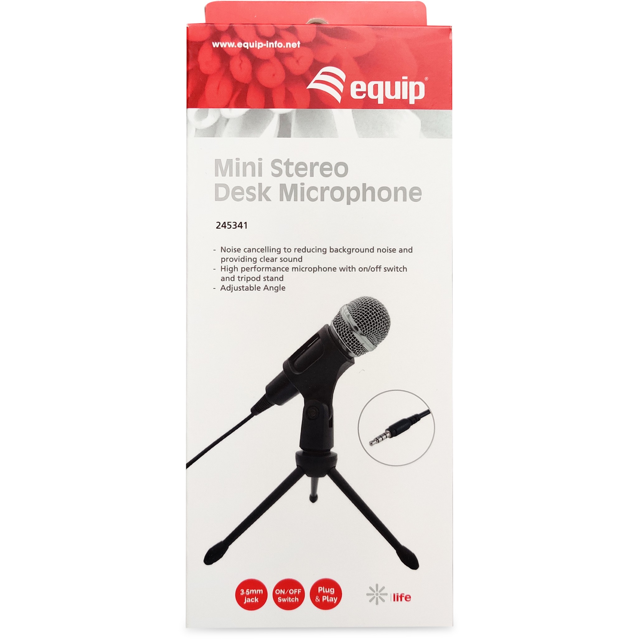 MikrofonEquip Mini Table Microphone / Adjustable Tilt, 3.5mm Audio Jack - Zezë - Figura 5