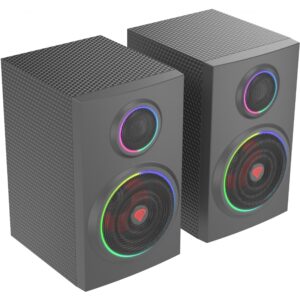 Altoparlantë Genesis HELIUM 300BT ARGB 2.0 Bluetooth Speaker System / RGB Lighting & Stereo Sound – Zezë 8