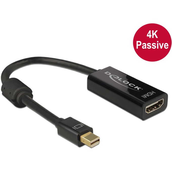 Adapter Mini DisplayPort 1.2 to HDMI / Pasiv / 4K / M-F – Zezë - Figura 2