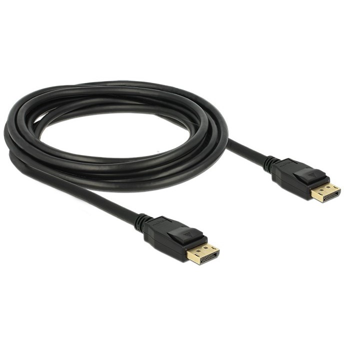 Kabllo DisplayPort DELOCK 1.2 / Pasiv / 4K60Hz / 3 m – Zezë