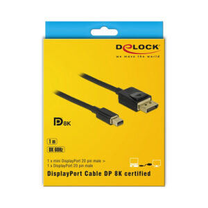 DELOCK Mini DisplayPort to DisplayPort Cable 1 m 6