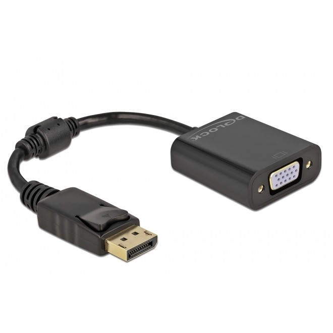 Adapter DisplayPort DELOCK 1.2 M/F / VGA / Pasiv – Zezë