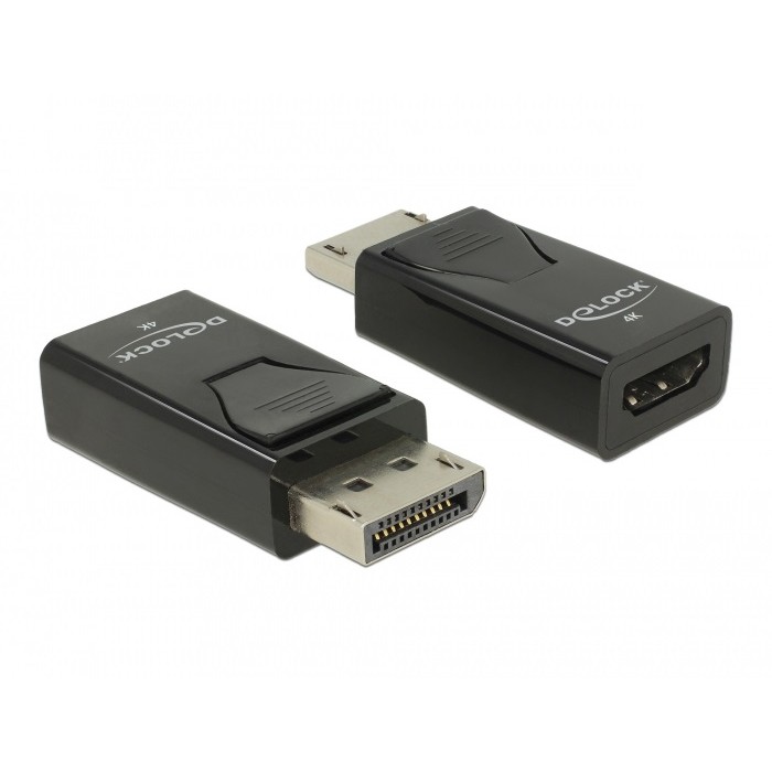 Adapter DisplayPort DELOCK 1.2 M/F / HDMI / 4K60Hz / Pasiv - Zezë