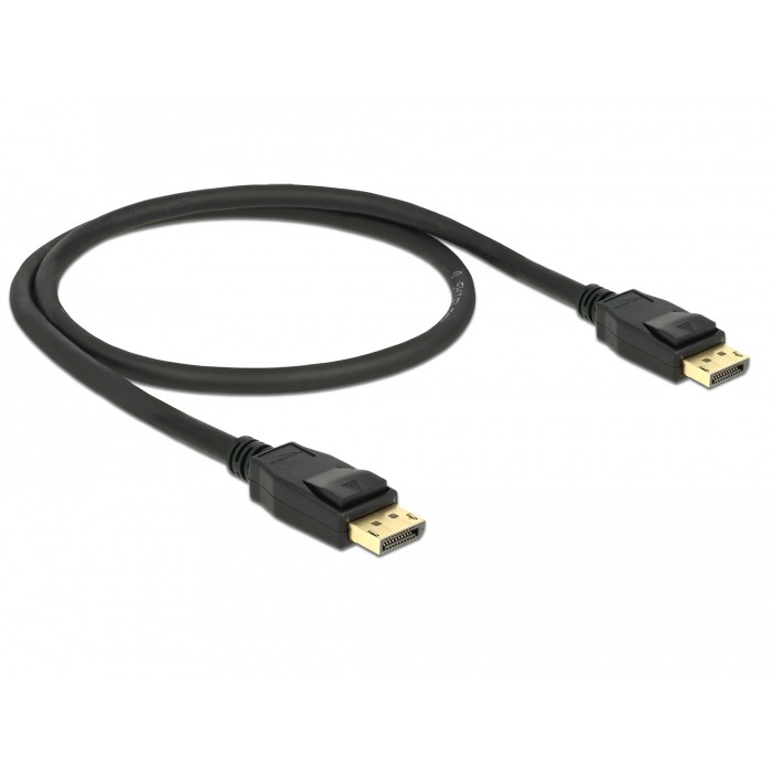 Kabllo DisplayPort DELOCK 1.2 M/M / 4K60Hz / 0.5 m – Zezë