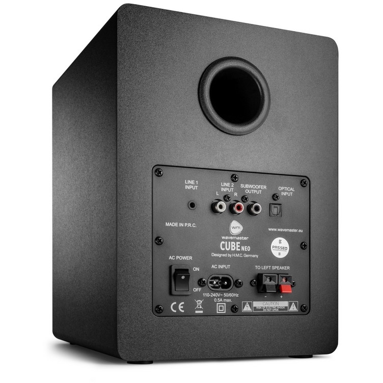 Altoparlantë Wavemaster CUBE NEO 2.0 Stereo Speakers – Zezë - Figura 4