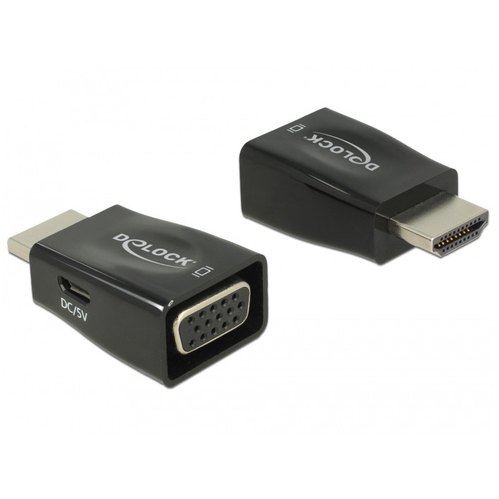 Adapter DELOCK / HDMI-A Plug → VGA Socket - Zezë