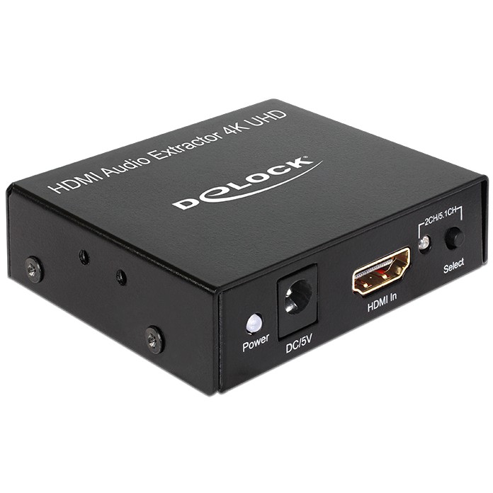 DELOCK HDMI Adapter + Audio Extractor / 4K - Zezë
