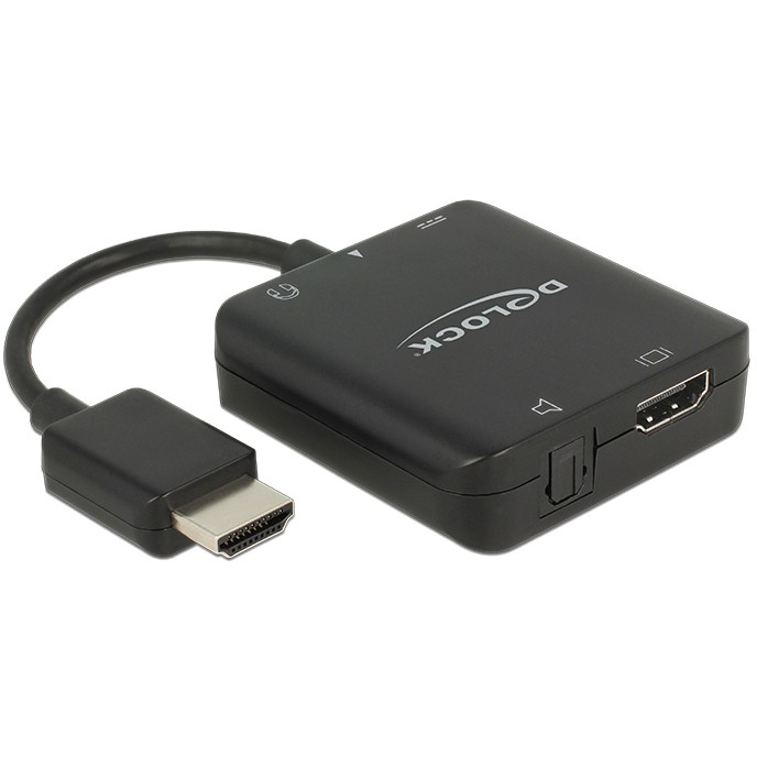 DELOCK HDMI Audio Extractor / 4K / Kompakt - Zezë