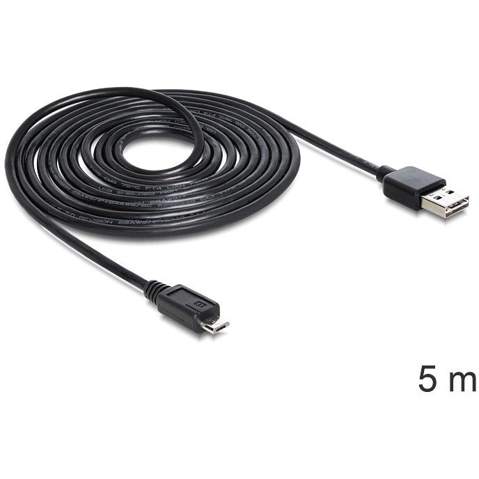 Kabllo USB DELOCK EASY USB 2.0‑A → Micro‑B Male / 5 m - Figura 2