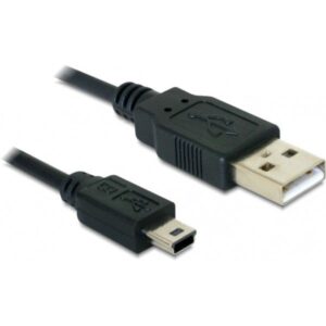 Kabllo USB DELOCK USB 2.0 A Male → USB 2.0 Mini‑B Male / 1 m
