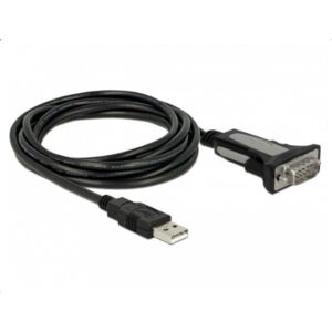 Adapter USB DELOCK USB 2.0 Type‑A to Serial RS‑232 DB9 3m