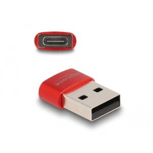 Adapter USB DELOCK 2.0 Type‑A Plug to Type‑C Socket - Kuqe