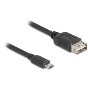 Kabllo USB DELOCK 2.0 EASY Type Micro-B to EASY USB Type-A 1m