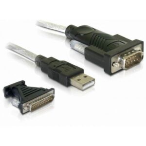 Adapter USB DELOCK 2.0 Serial 9-Pin Male + Adapter