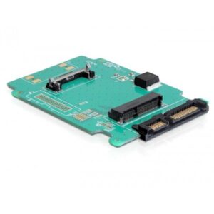 Kabllo për SSD USB DELOCK Converter SATA 22-Pin në mSATA 2.5" Platin