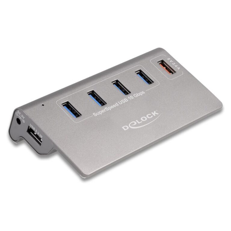 Hub USB DELOCK USB 10 Gbps / 4× USB-A + 1× Port