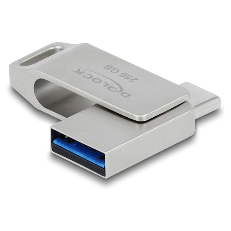 USB Flash Drive DELOCK 5 Gbps USB-C + Type-A  256GB - Gri