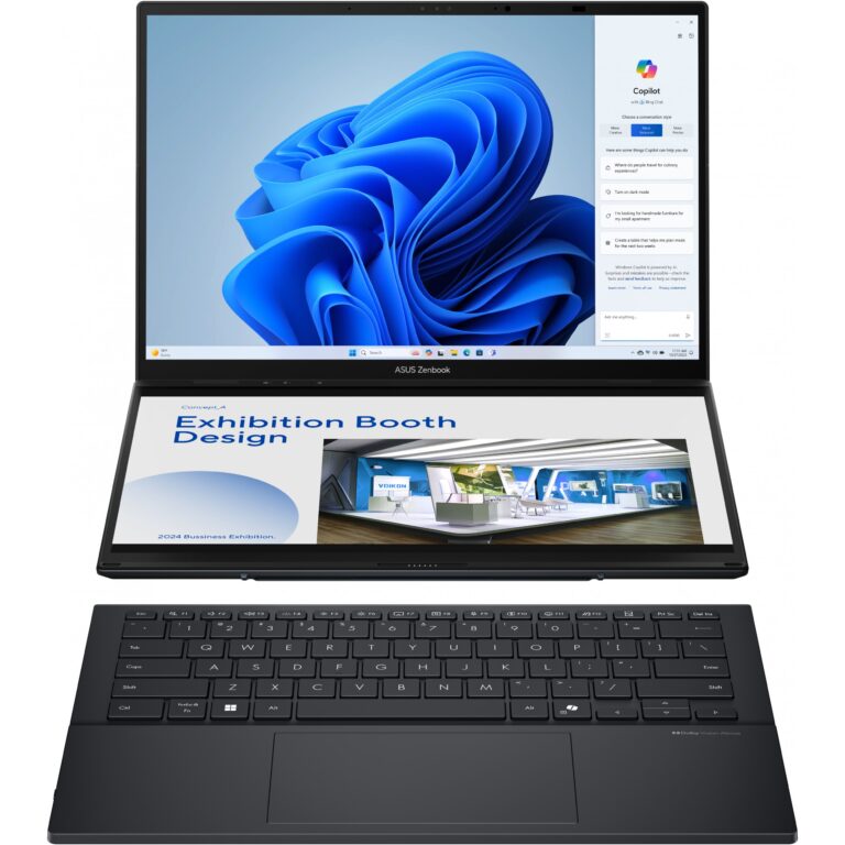 Laptop ASUS ZenBook Duo UX8406CA-QL203X / U9-285H / 32 / 1TB / 14 inch WUXGA / Gri