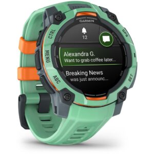 Orë e mençur Garmin Instinct 3 AMOLED (45mm) twilight/neo tropic / e gjelbër