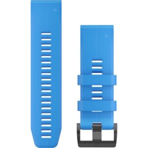 Rrip për orë Garmin QuickFit 26mm Silicone Replacement Band – Cyan Blue