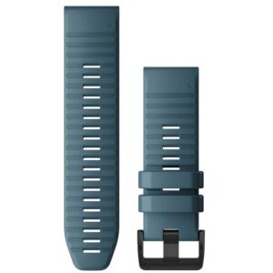 Rrip për orë Garmin QuickFit 26mm Silicone Replacement Band – Blue/Slate Gray