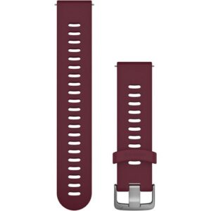 Rrip për orë Garmin replacement strap 20mm silicone cherry red