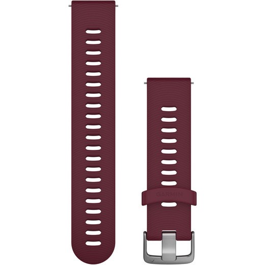 Rrip për orë Garmin replacement strap 20mm silicone cherry red