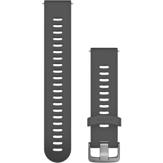 Garmin Replacement Silicone Strap 20mm with Buckle – Gri/Gri e errët