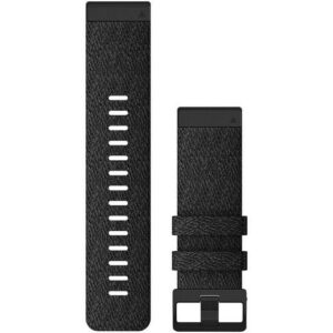 Rrip për orë Garmin QuickFit 26mm Nylon Replacement Band – Black/Slate Gray