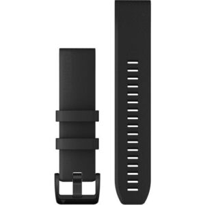 Rrip për orë Garmin QuickFit 22mm Silicone Replacement Band – Black/Black
