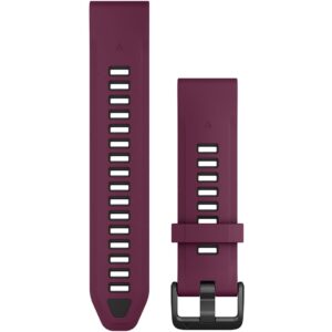 Rrip për orë Garmin QuickFit Replacement Band – 20 mm Silicone Merlot / Graphite