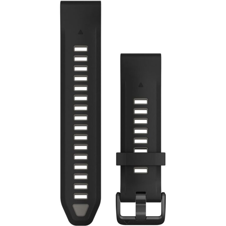 Rripa për orë Garmin QuickFit 20mm Silicone Replacement Band Black/Pebble Grey