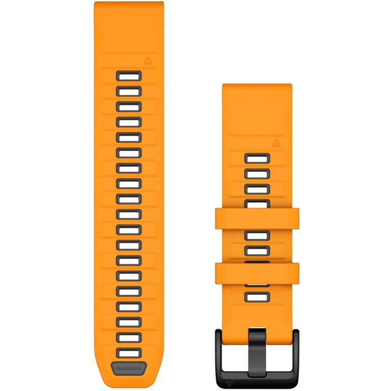 Rrip për orë Garmin Ersatzarmband QuickFit 22mm Silikon Orange / Graphit