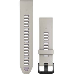 Rrip për orë Garmin QuickFit Replacement Band – 20 mm Silicone Mist Gray / Lavender