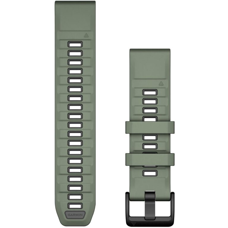 Rrip për orë Garmin QuickFit 22mm Silicone Replacement Band Willow Green/Graphite