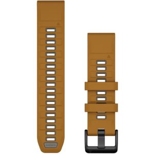 Rrip për orë Garmin QuickFit Replacement Band – 22 mm Silicone Autumn / Gravel Gray