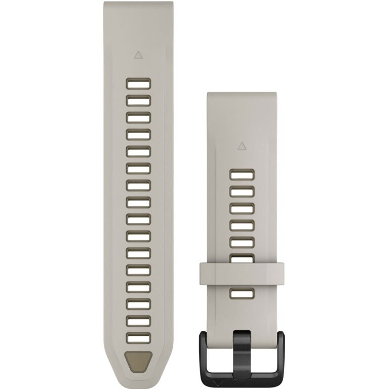 Rrip për orë Garmin replacement strap QuickFit 20mm silicone fog grey/sandstone