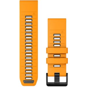 Rrip për orë Garmin QuickFit Replacement Band – 26 mm Silicone Orange / Graphite