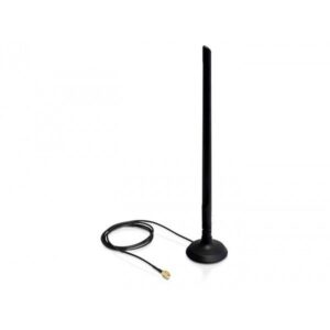 Kabllo për Rrjet DELOCK WLAN Antenna RP‑SMA / 2.4 GHz / 6.5 dBi / Omnidirectional / Joint